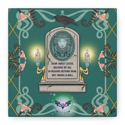 Sweet Leota -Gold Frame - Canvas Print