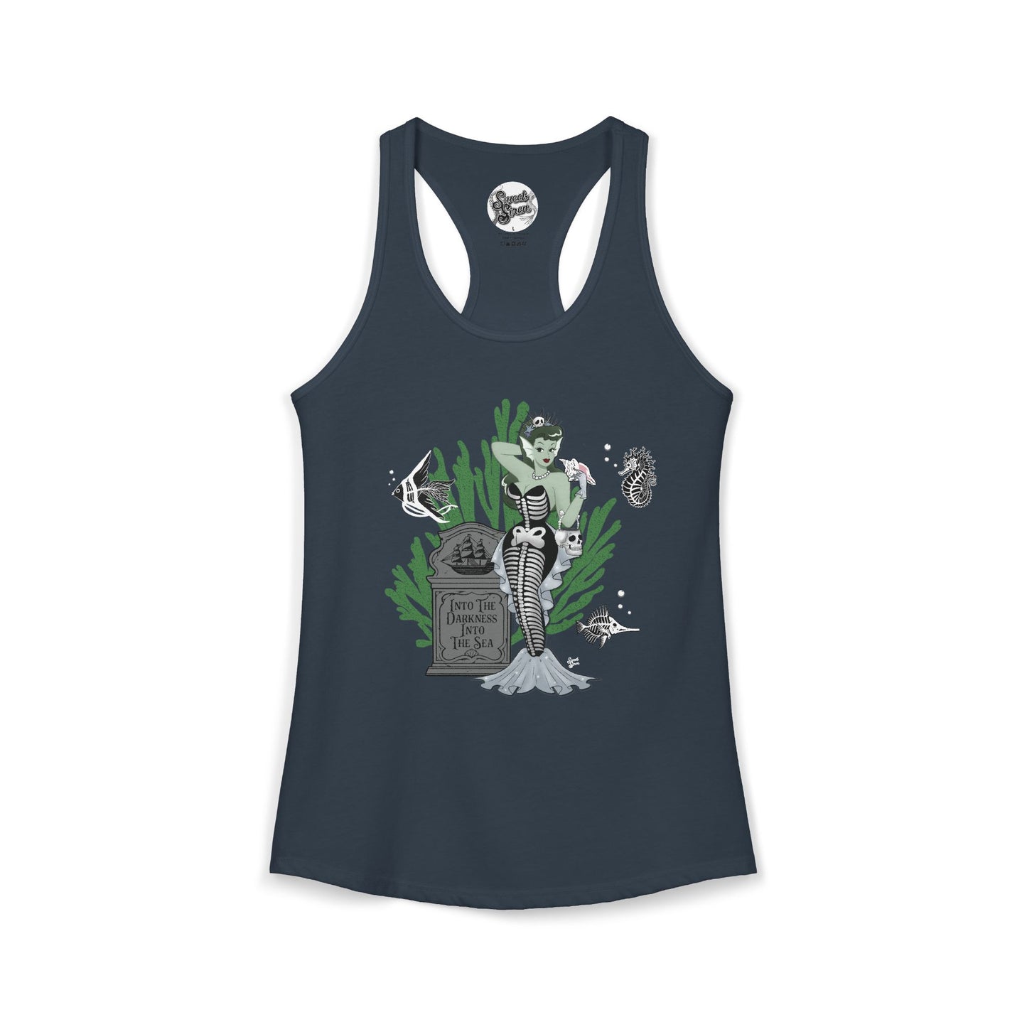 Skeleton Mermaid - Women's Racerback Tank
