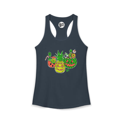Summerween Tiki Drinks - Women's Racerback Tank