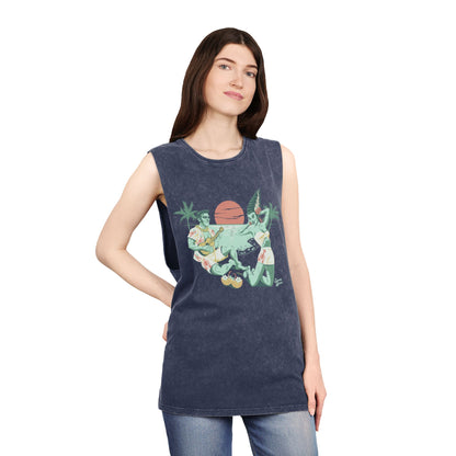 We’re Alive! - Unisex Stonewash Tank Top