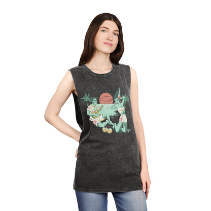 We’re Alive! - Unisex Stonewash Tank Top