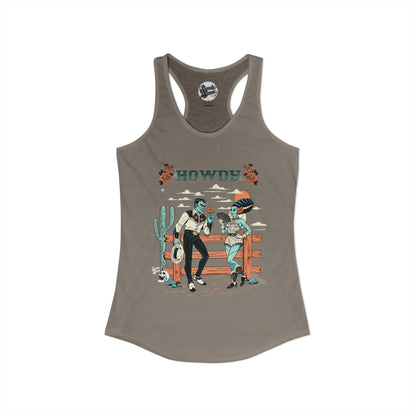 Howdy Western Monsters - Women's Racerback Tank