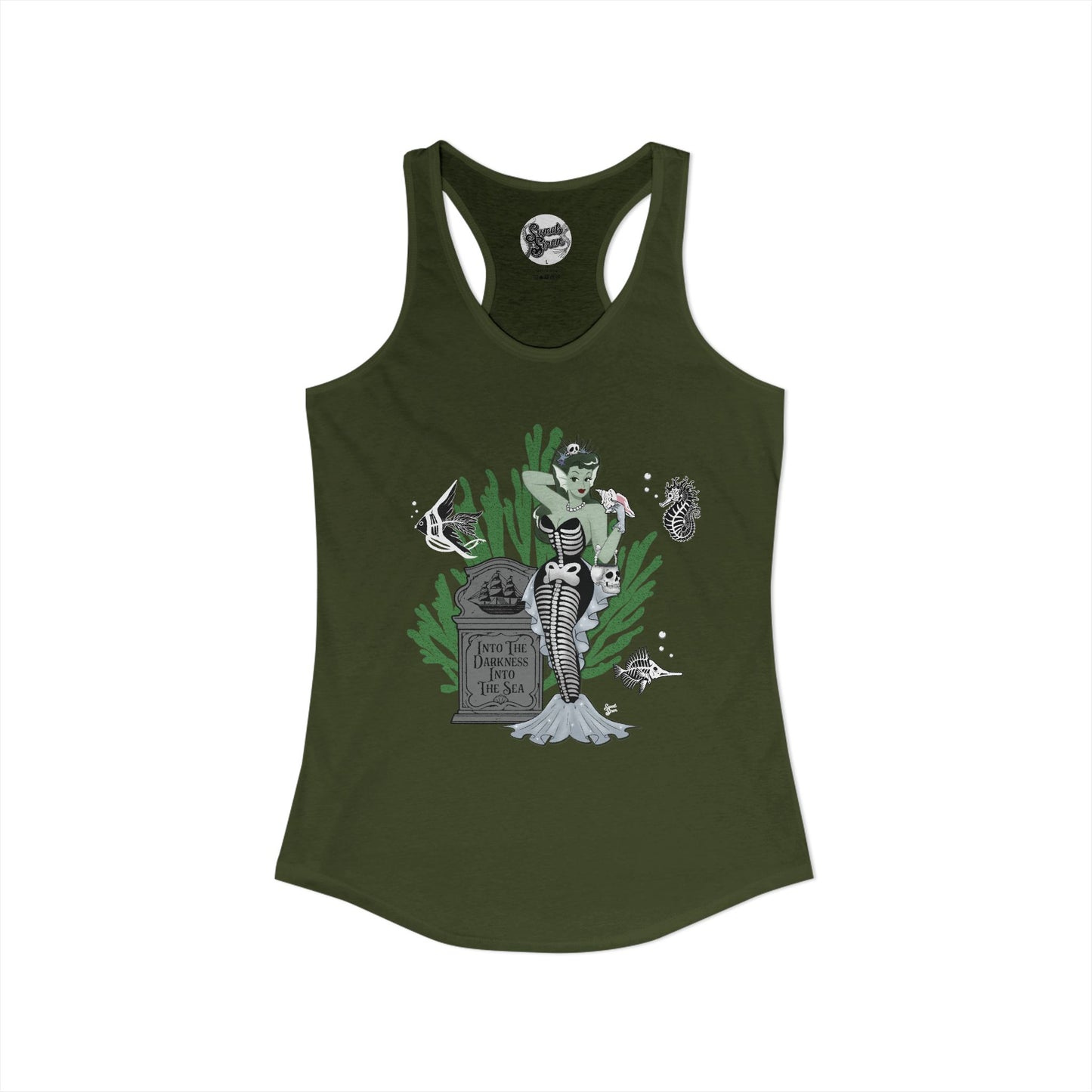 Skeleton Mermaid - Women's Racerback Tank