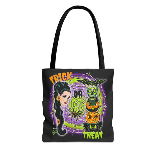 Retro Trick or Treat  - Tote Bag
