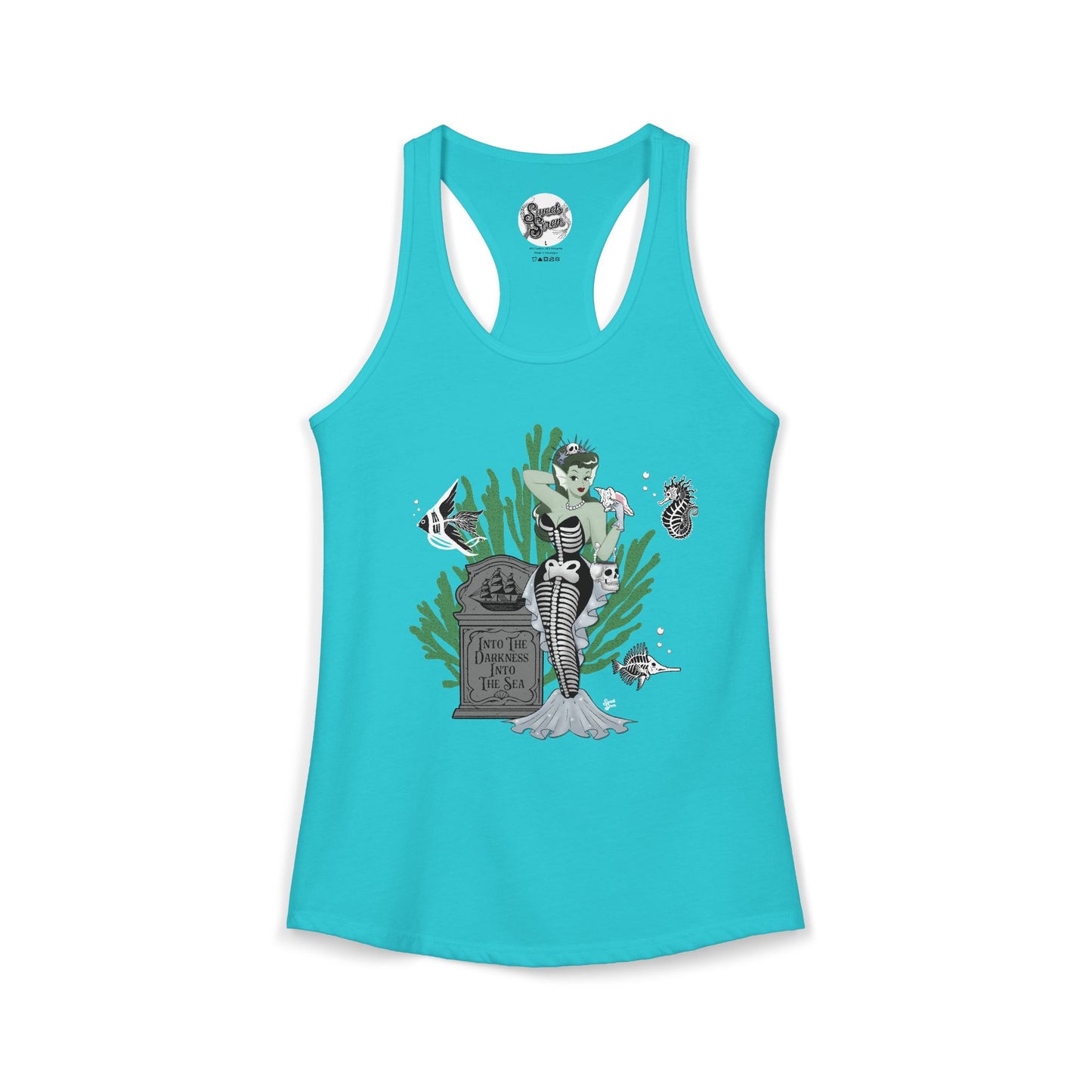 Skeleton Mermaid - Women's Racerback Tank