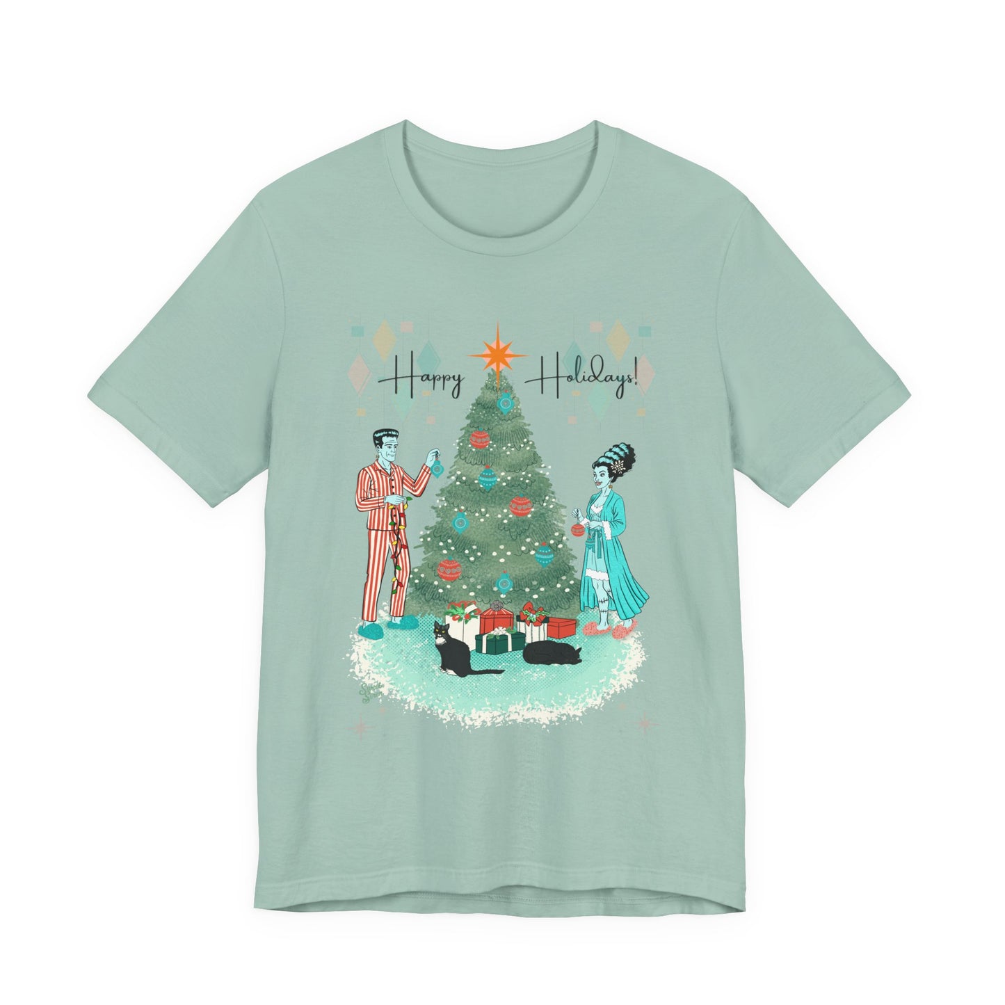Retro Monsters Holiday  - Unisex Tee