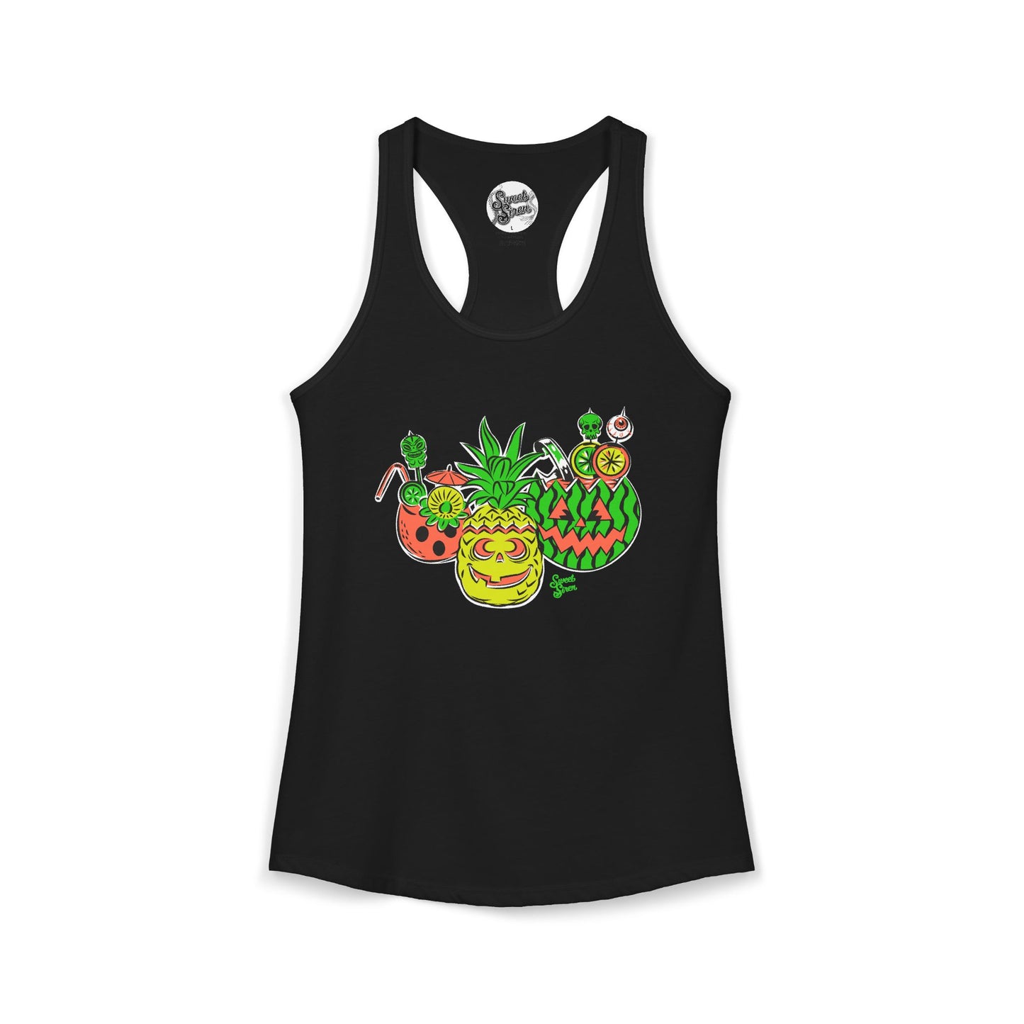 Summerween Tiki Drinks - Women's Racerback Tank