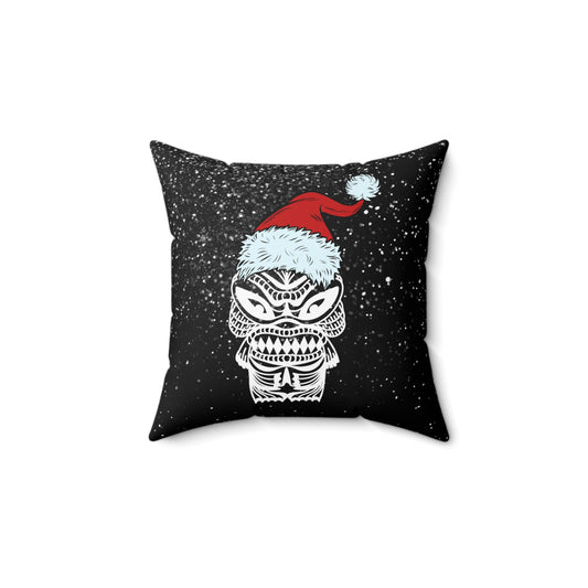 Creature Tiki Monster Aloha Holiday - FULL Pillow - Black
