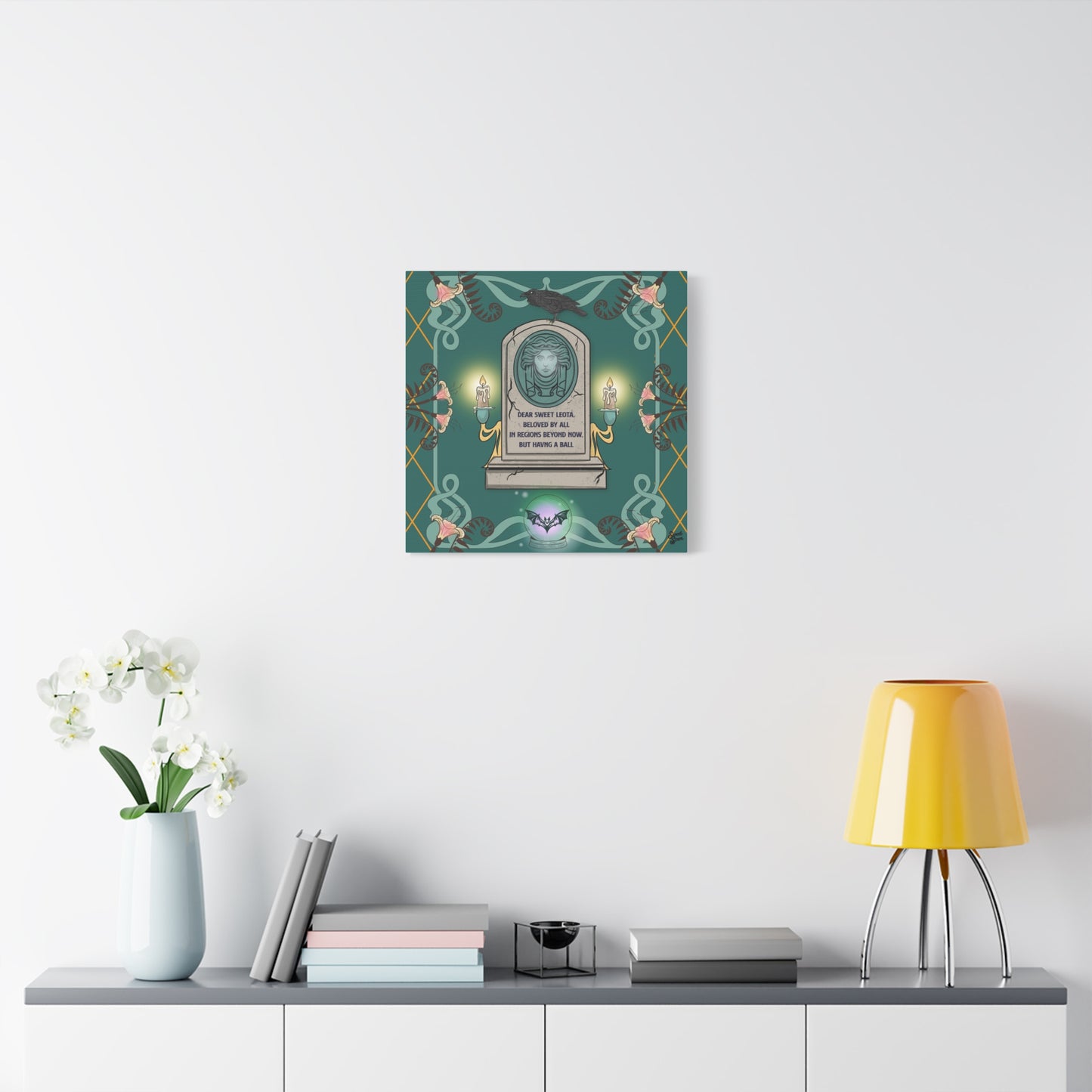 Sweet Leota -Gold Frame - Canvas Print