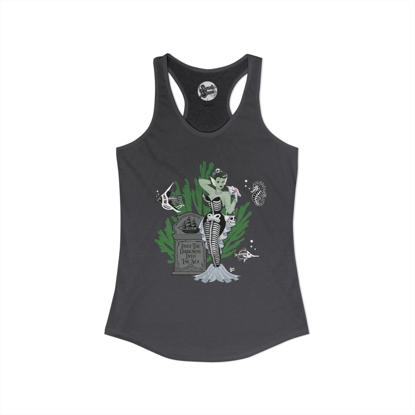 Skeleton Mermaid - Women's Racerback Tank