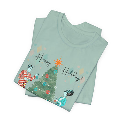 Retro Monsters Holiday  - Unisex Tee