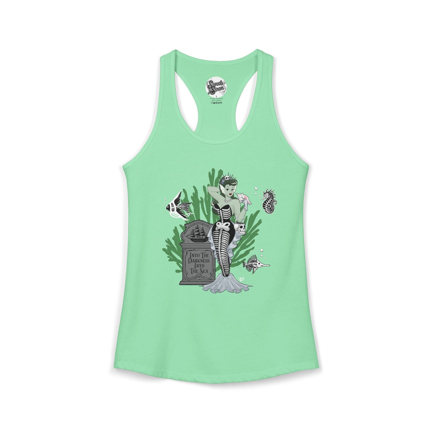 Skeleton Mermaid - Women's Racerback Tank