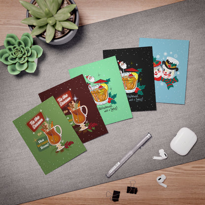 Retro Holidays -  Greeting Cards (5-Pack)