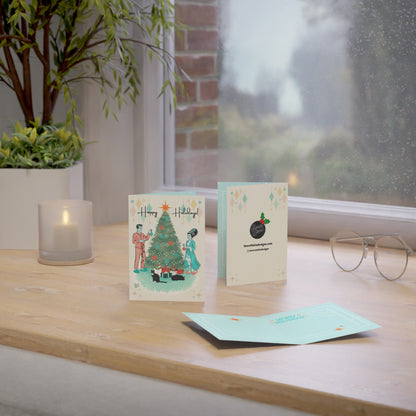 Retro Monsters Holiday  - Greeting Cards