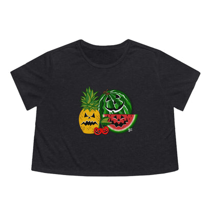 New Summerween- Women's Flowy Cropped Tee