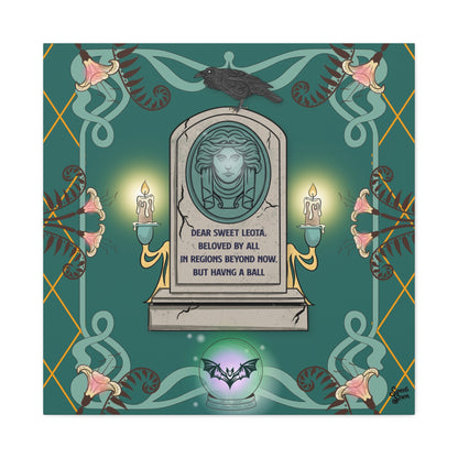 Sweet Leota -Gold Frame - Canvas Print