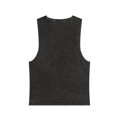 Mid Century Swamp Couple - Unisex Stonewash Tank Top