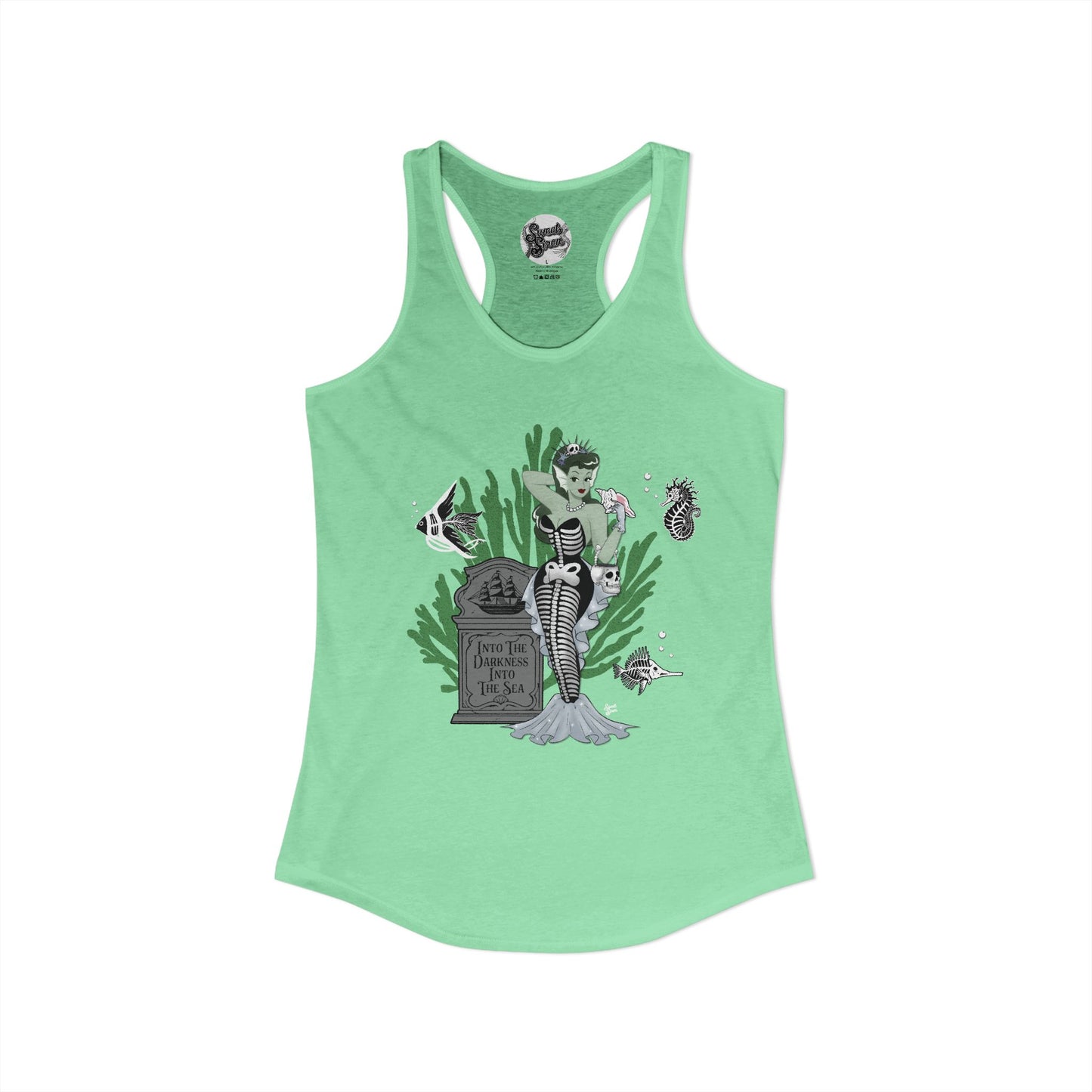 Skeleton Mermaid - Women's Racerback Tank