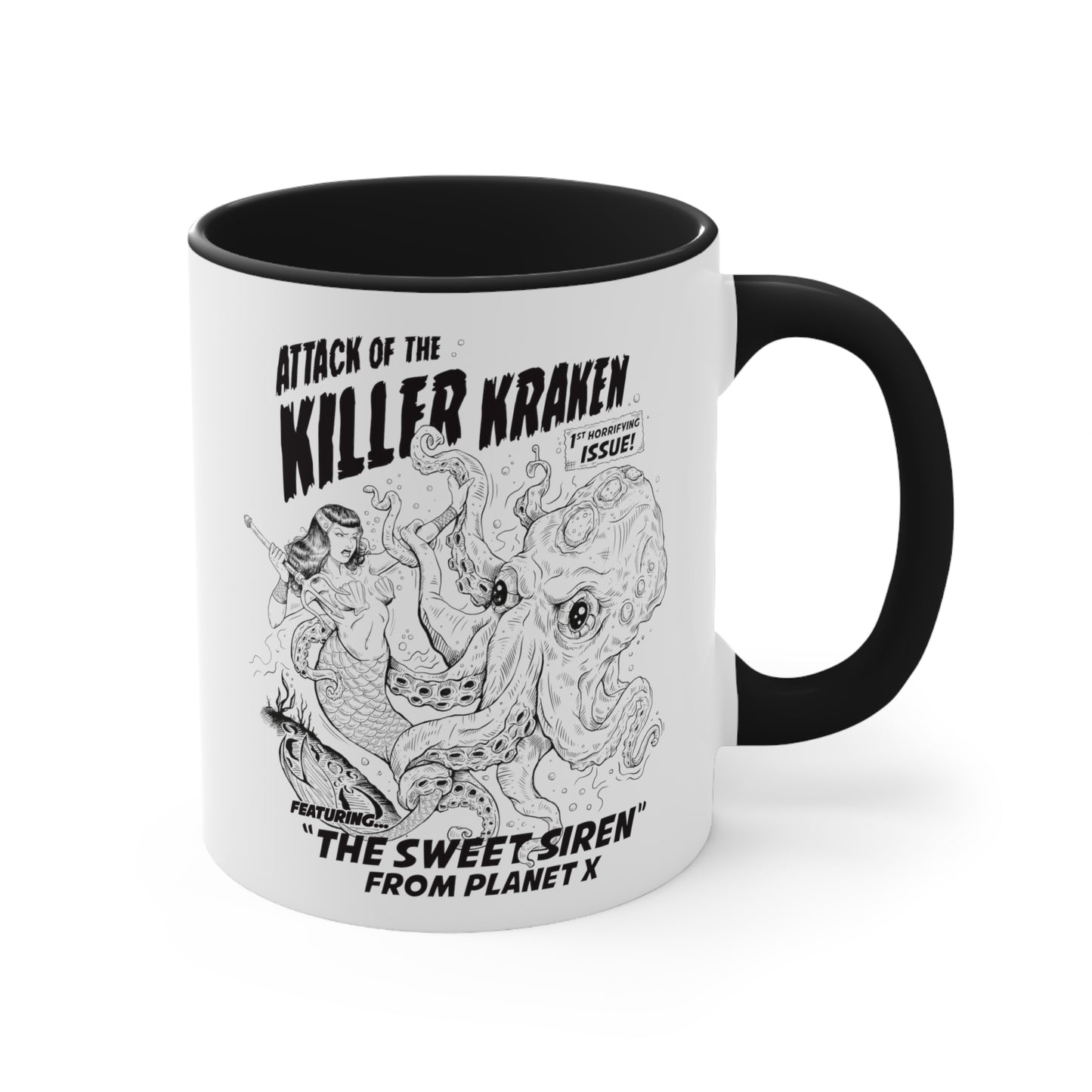Attack of the Killer Kraken -  White 11oz Mug