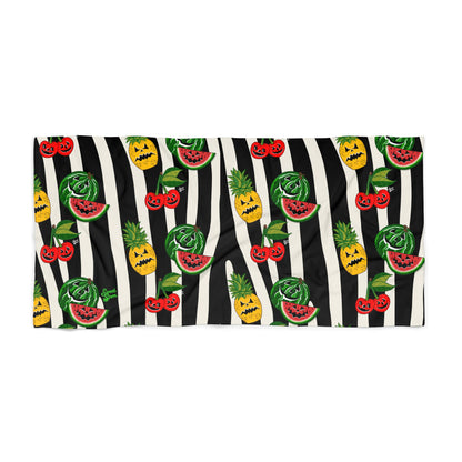 SummerWeen New Striped All Over Print - Beach Towel