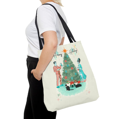 Retro Monsters Holiday - Tote Bag