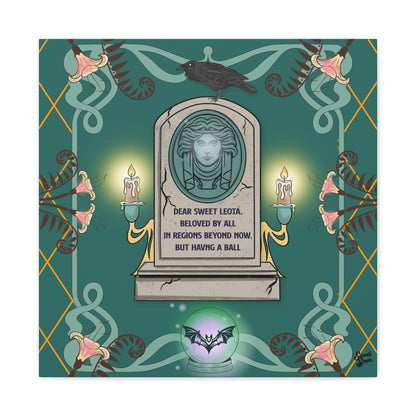 Sweet Leota -Gold Frame - Canvas Print