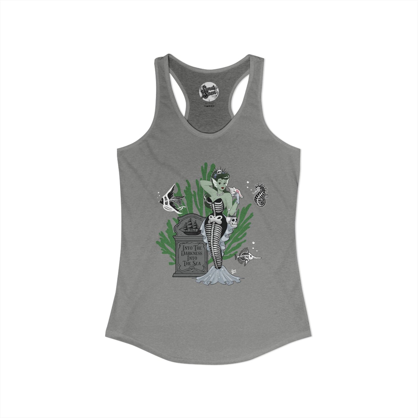 Skeleton Mermaid - Women's Racerback Tank
