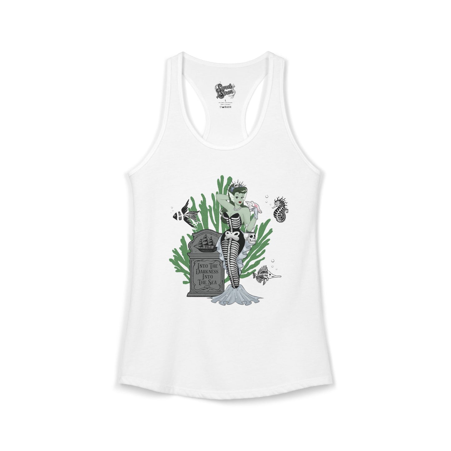 Skeleton Mermaid - Women's Racerback Tank