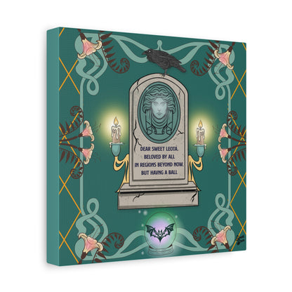 Sweet Leota -Gold Frame - Canvas Print