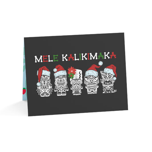 Tiki Monsters Mele Kalikimaka  Greeting Cards (1, 10, 30, and 50pcs)