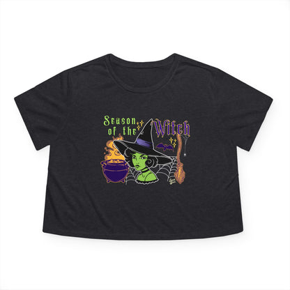 Season of the Witch - Women's Flowy Cropped Tee