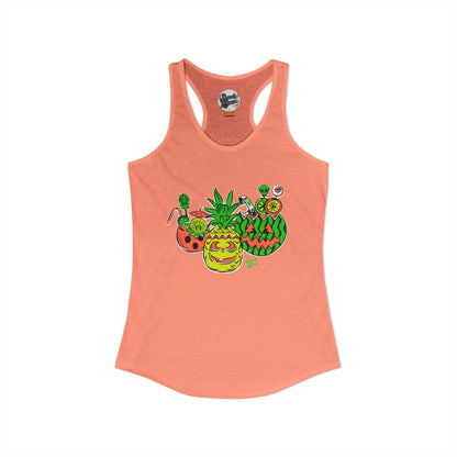 Summerween Tiki Drinks - Women's Racerback Tank