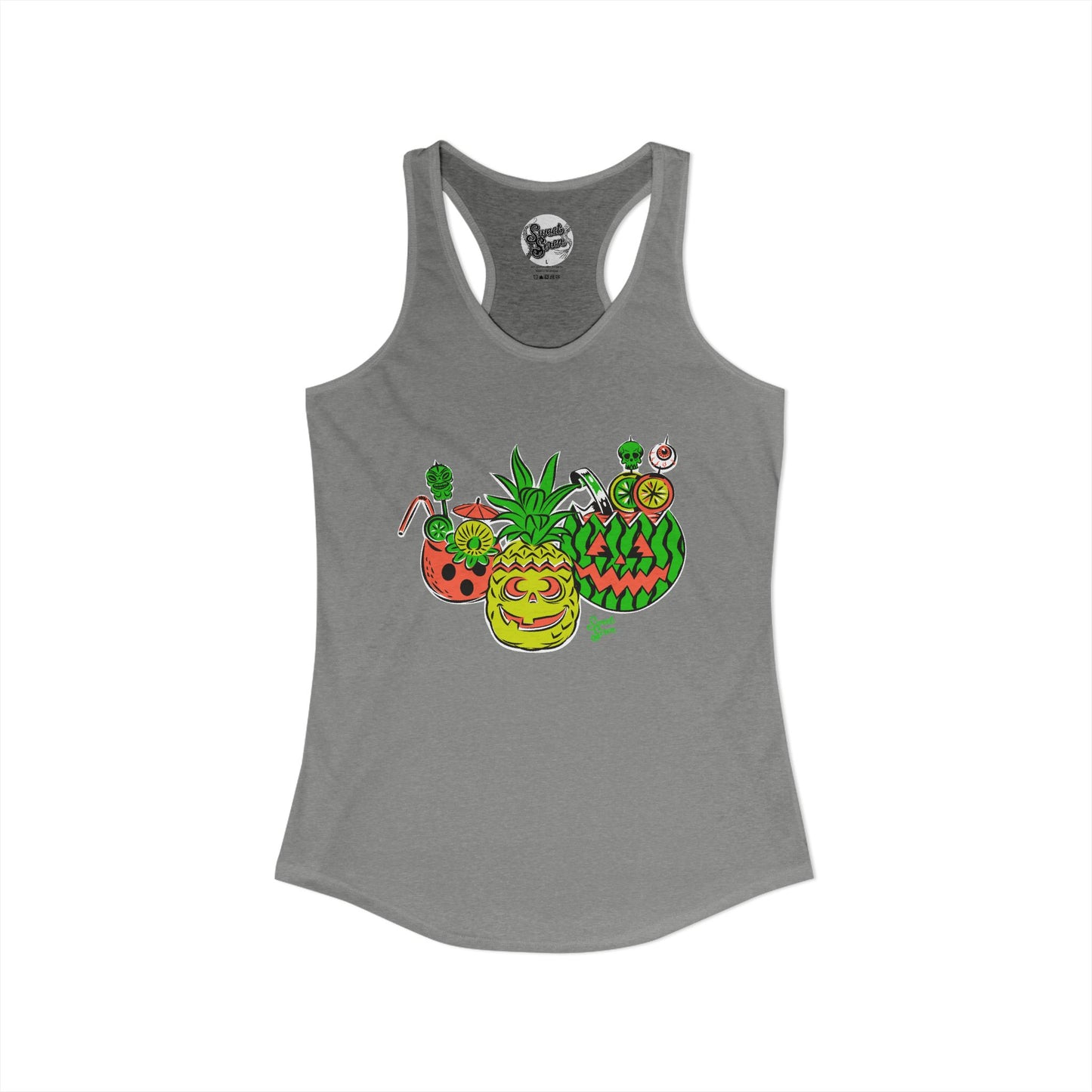 Summerween Tiki Drinks - Women's Racerback Tank