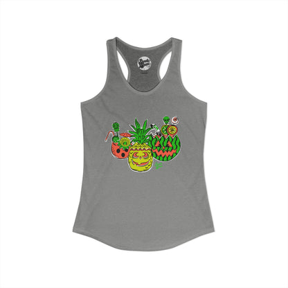 Summerween Tiki Drinks - Women's Racerback Tank