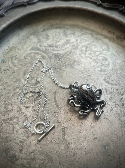 Stainless Steel Octopus Necklace