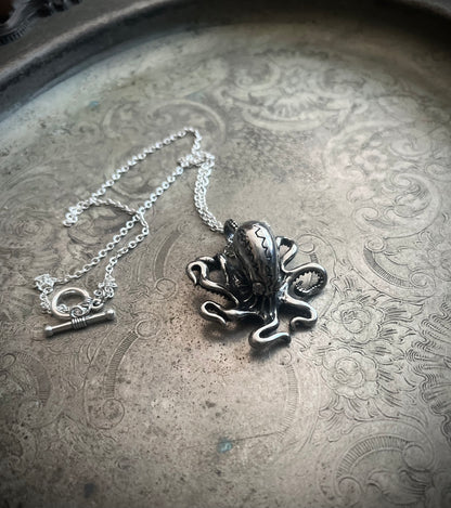 Stainless Steel Octopus Necklace