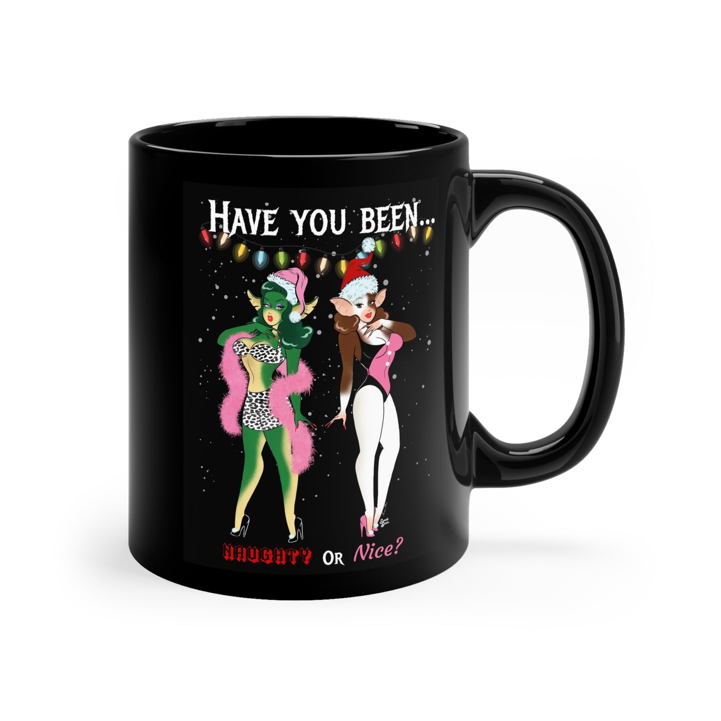 Gremlins Naughty or Nice?-  11oz Black Mug