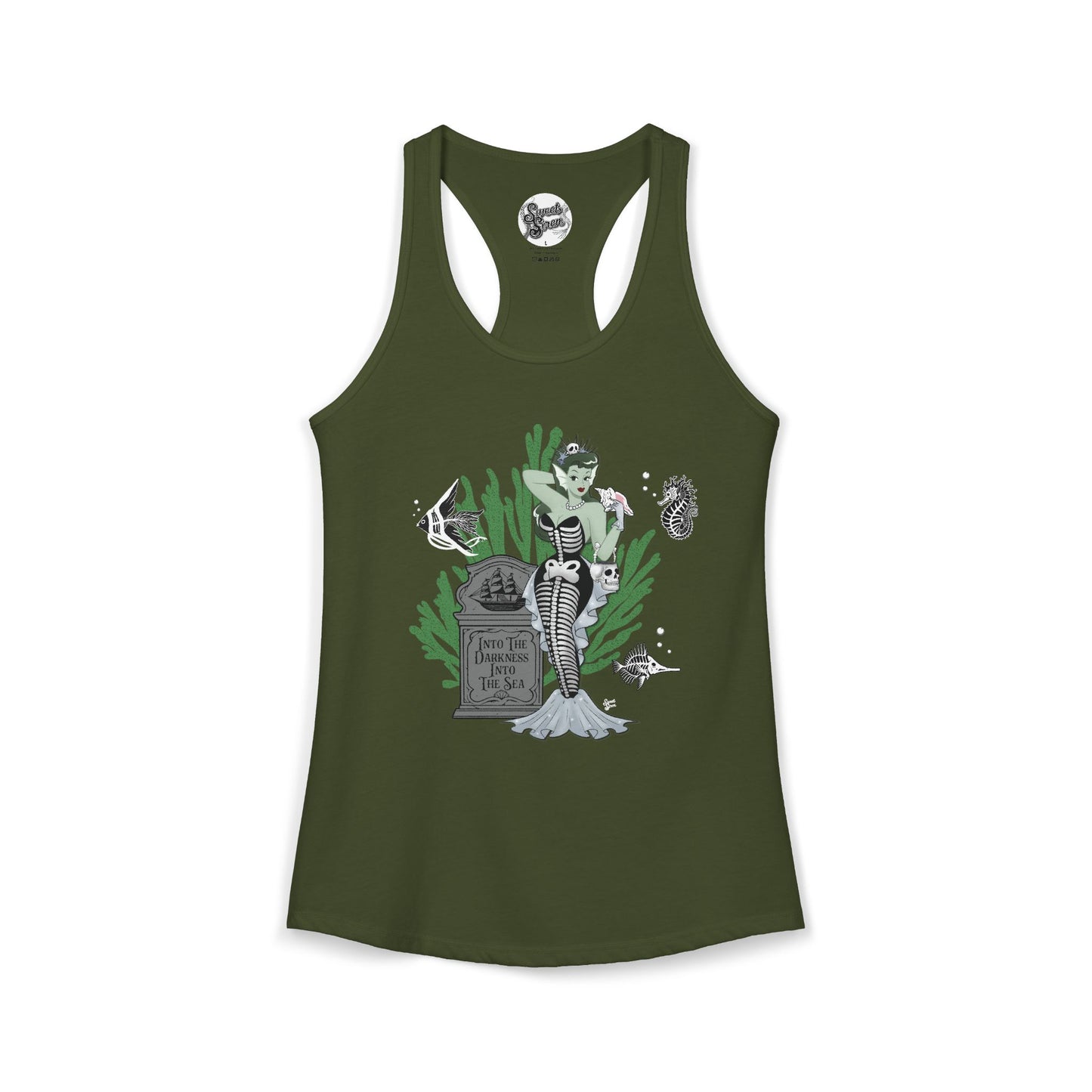 Skeleton Mermaid - Women's Racerback Tank