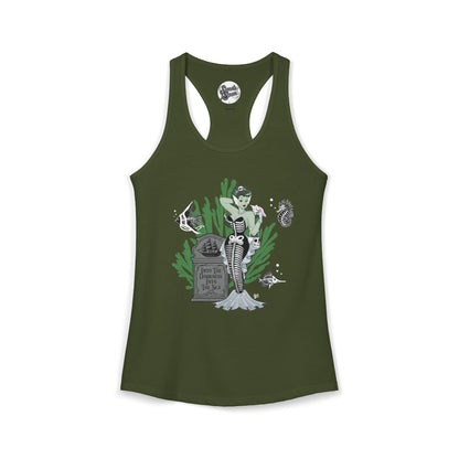 Skeleton Mermaid - Women's Racerback Tank