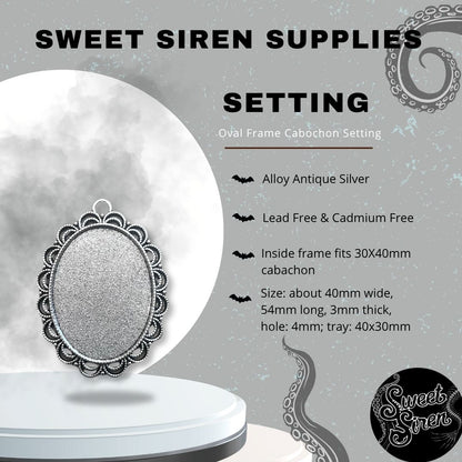 30x40 Silver Frame Setting