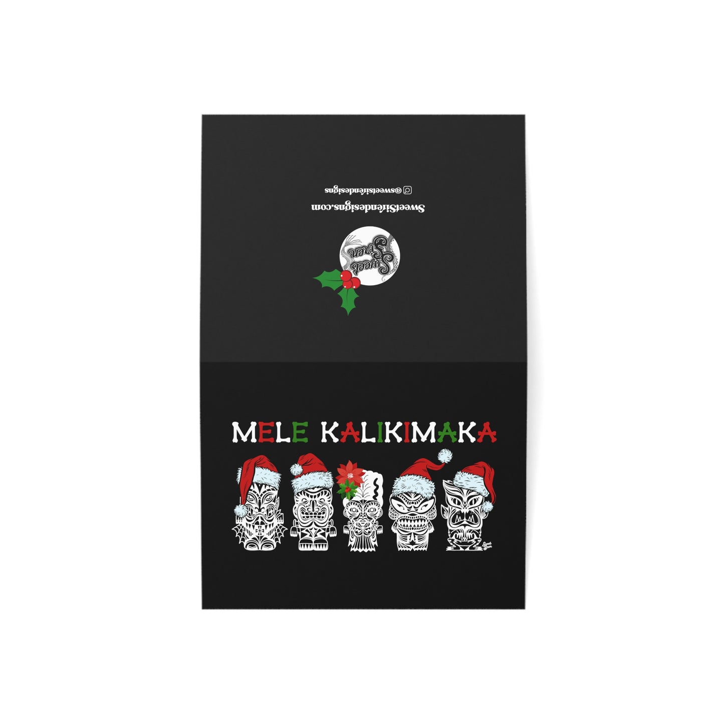Tiki Monsters Mele Kalikimaka  Greeting Cards (1, 10, 30, and 50pcs)
