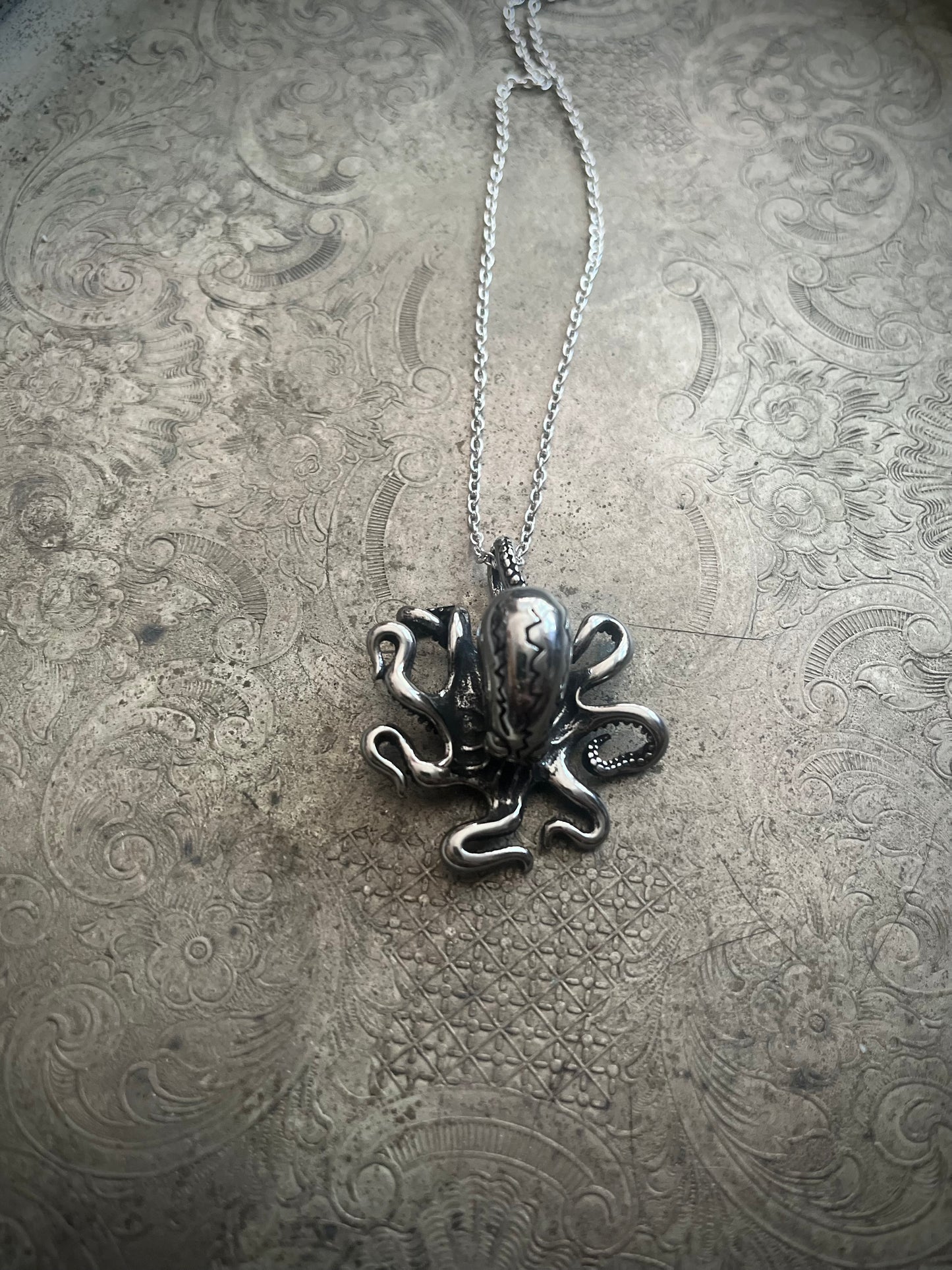 Stainless Steel Octopus Necklace