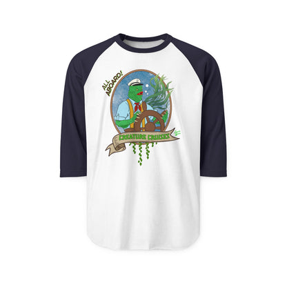 All Aboard! Creature Cruises - Unisex Three - Quarter Sleeve Raglan Shirt