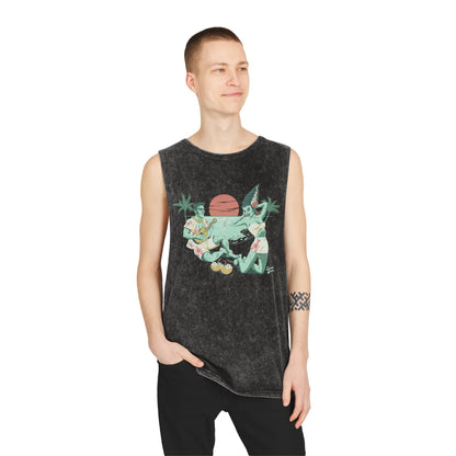 We’re Alive! - Unisex Stonewash Tank Top