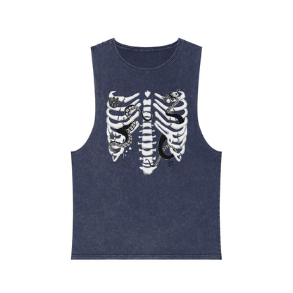Deep Sea Ribcage - Unisex Stonewash Tank Top