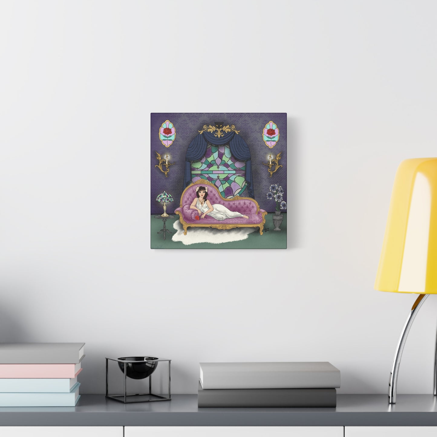 Haunted Panther Lady side 1 - Canvas Print