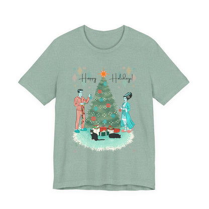 Retro Monsters Holiday  - Unisex Tee