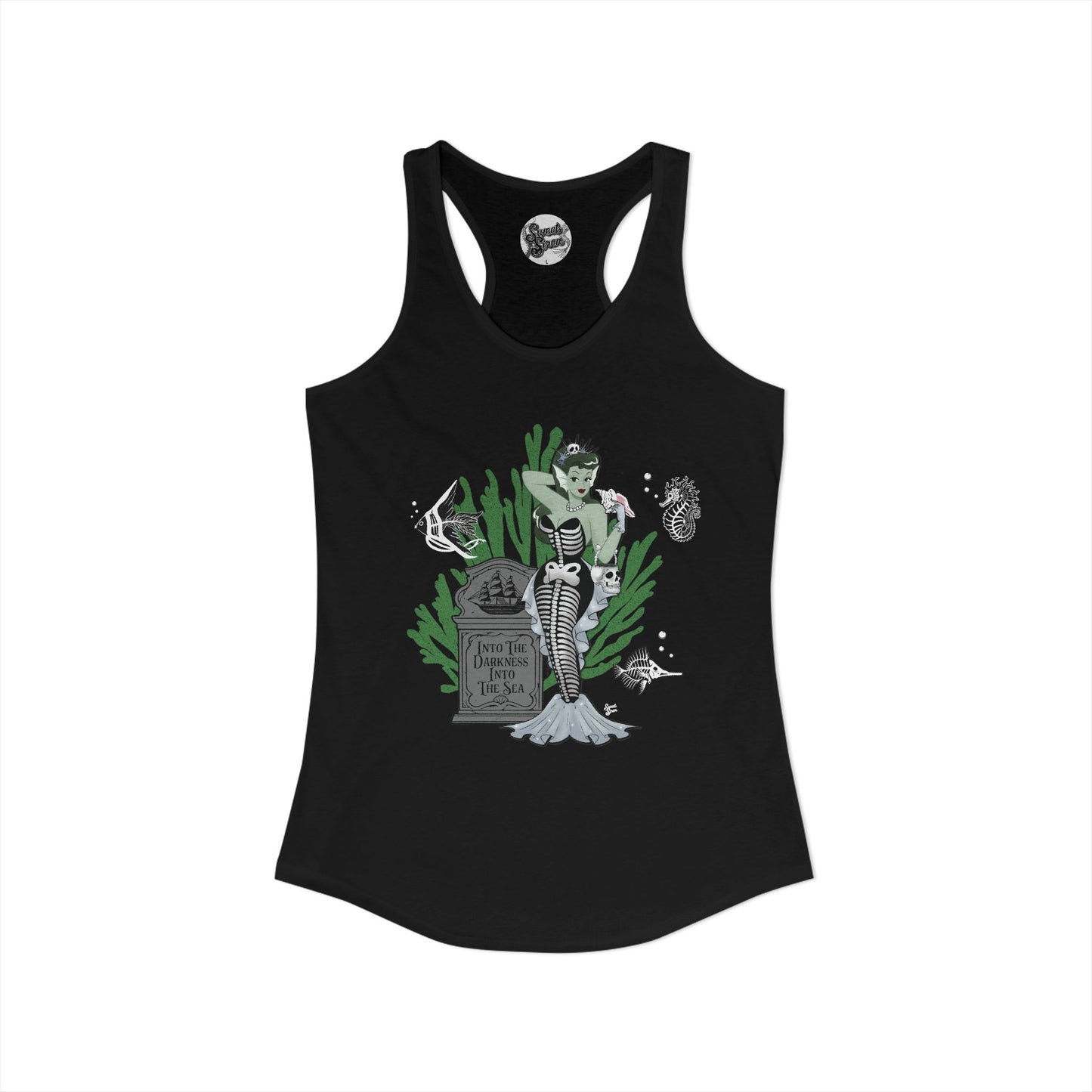 Skeleton Mermaid - Women's Racerback Tank