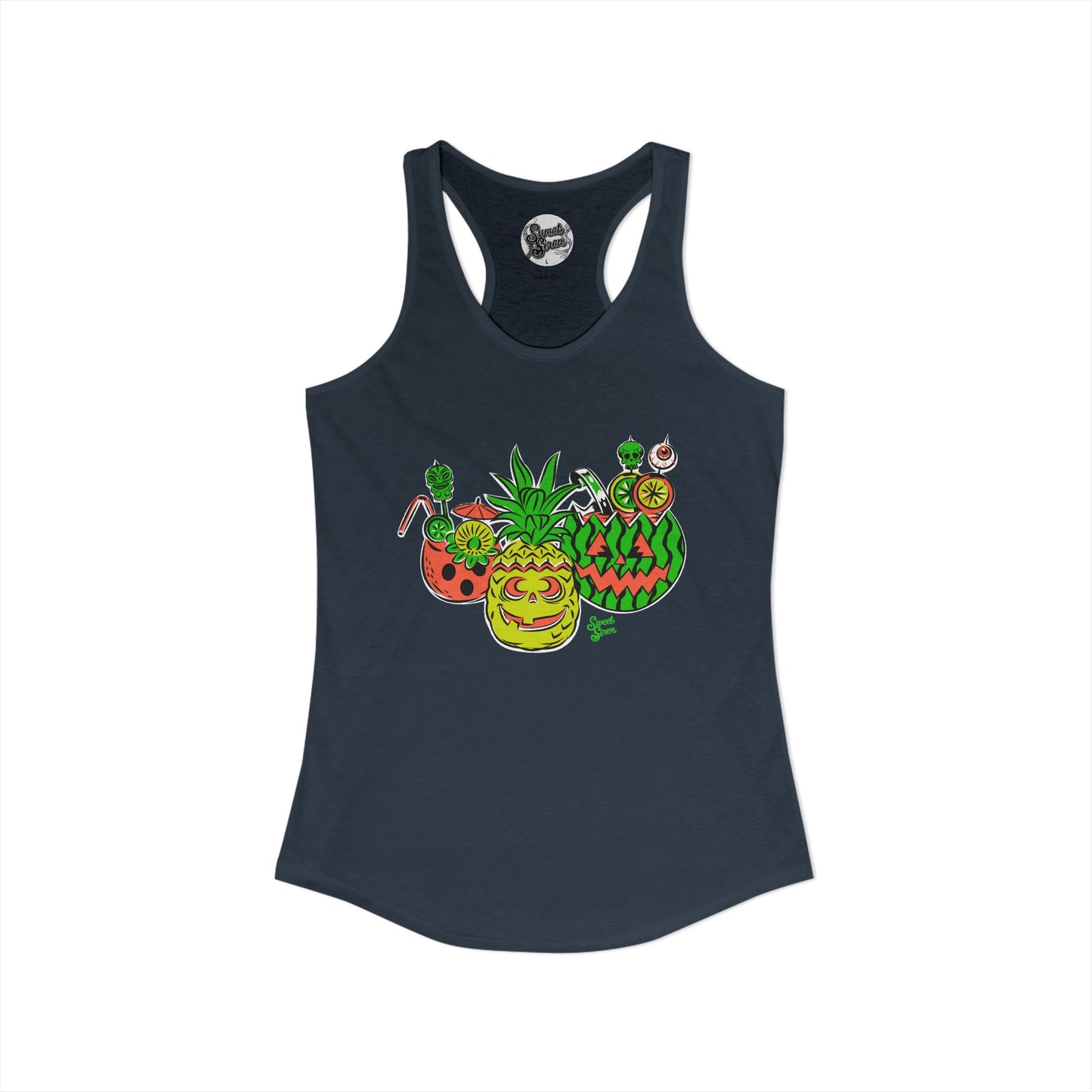Summerween Tiki Drinks - Women's Racerback Tank