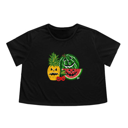 New Summerween- Women's Flowy Cropped Tee